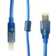 Bravo-u USB 2.0 傳真機印表機連接線/A公對B公-透明藍色(3米) product thumbnail 1
