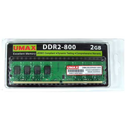 UMAX DDR2-800 2GB 桌上型記憶體