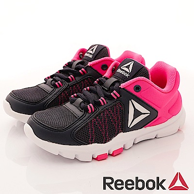 Reebok 頂級童鞋 輕量機能運動款 ZE766桃黑(中小童段)