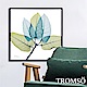 TROMSO北歐時代風尚有框畫-藍綠葉脈50X50CM product thumbnail 1