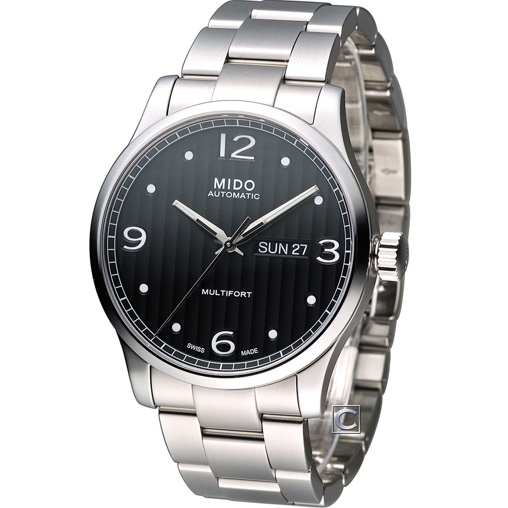 【MIDO 美度】官方授權經銷商M2 Multifort系列尊爵機械錶-黑/42mm