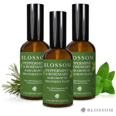 BLOSSOM 薄荷迷迭香植萃調理養髮液(50ML/瓶)3入組