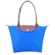 Longchamp 經典摺疊款式長提把水餃包(海水藍/小) product thumbnail 1