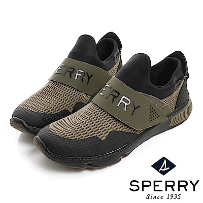 SPERRY 7SEAS自我風格潮流魔鬼氈休閒鞋(男款)-橄欖綠