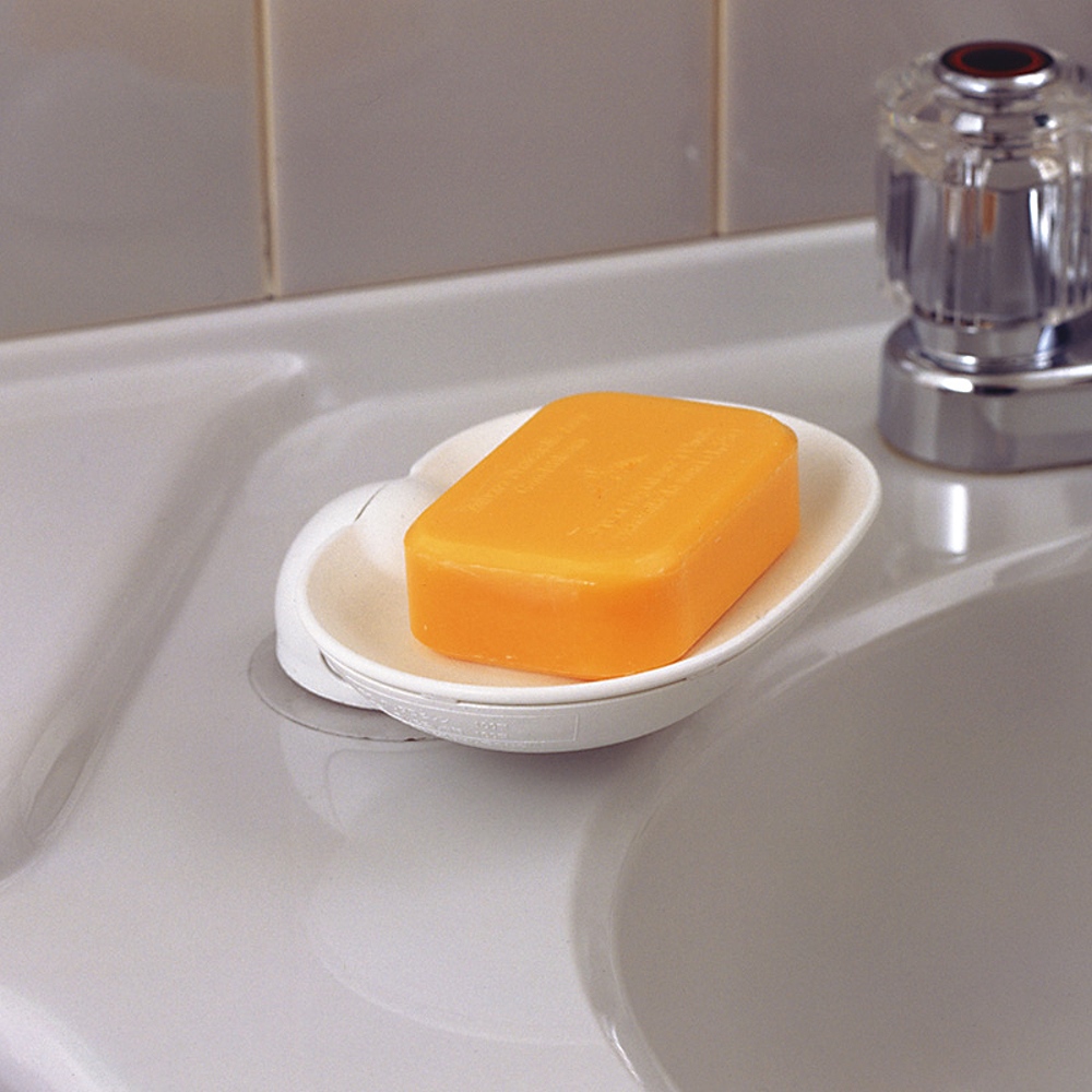 【促銷】日本製造LEC壁面檯面兩用式吸盤皂盤