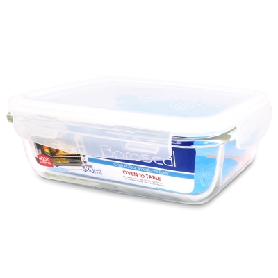 樂扣樂扣 第三代耐熱玻璃保鮮盒-長方形530ML(8H)