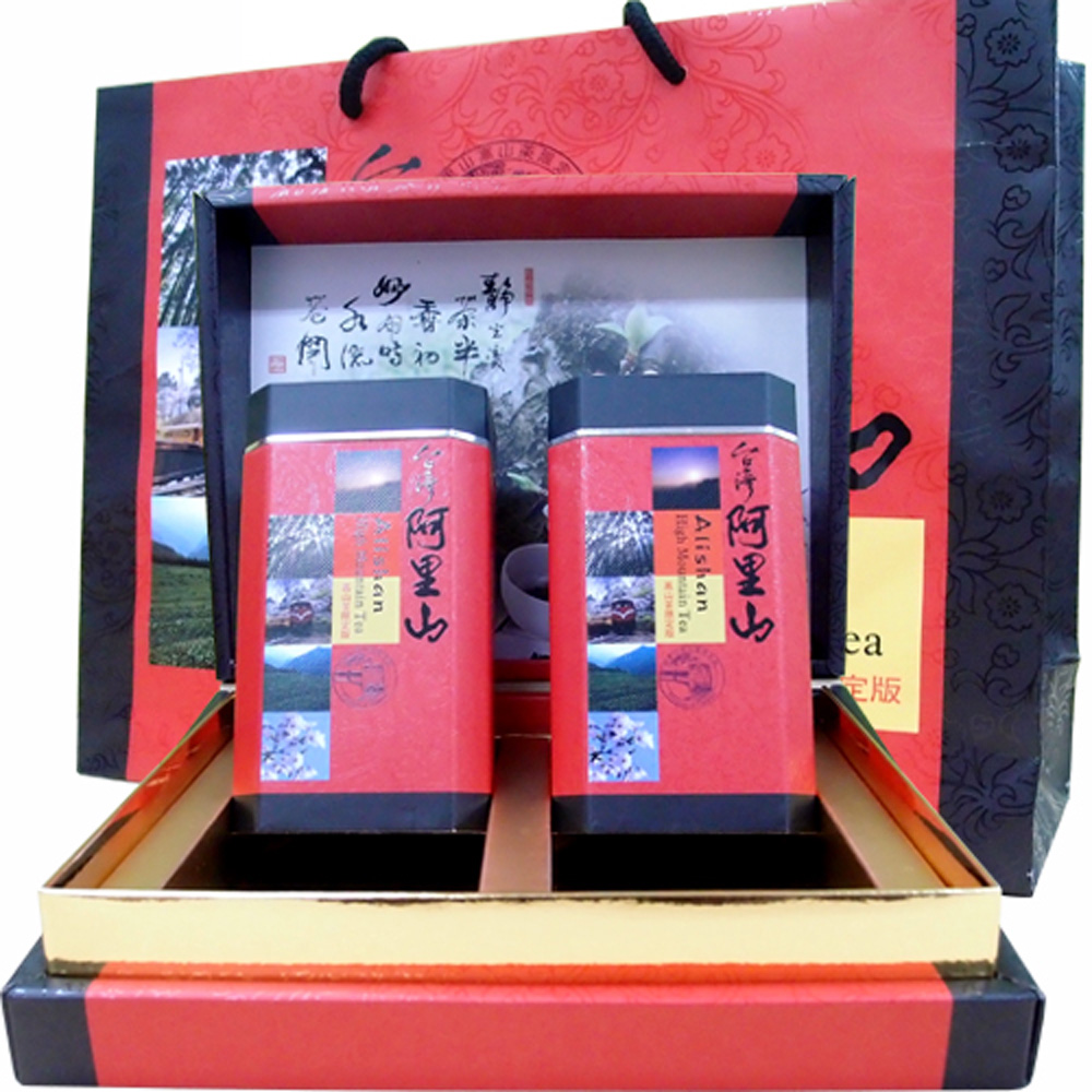 《新造茗茶》阿里山特級高山茶鴻運禮盒(150g x 2罐)