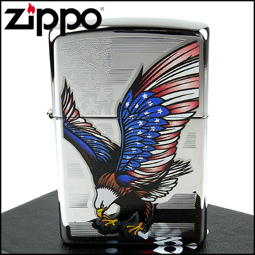 【ZIPPO】美系~Eagle Flag-國旗鷹圖案設計打火機