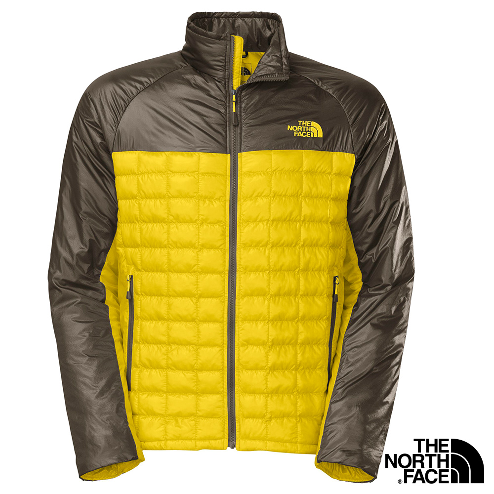 The North Face 男 THERMOBALL  保暖外套 硫磺黃/黑墨綠