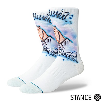 STANCE AIRBRUSH BLESSED-男襪-休閒襪
