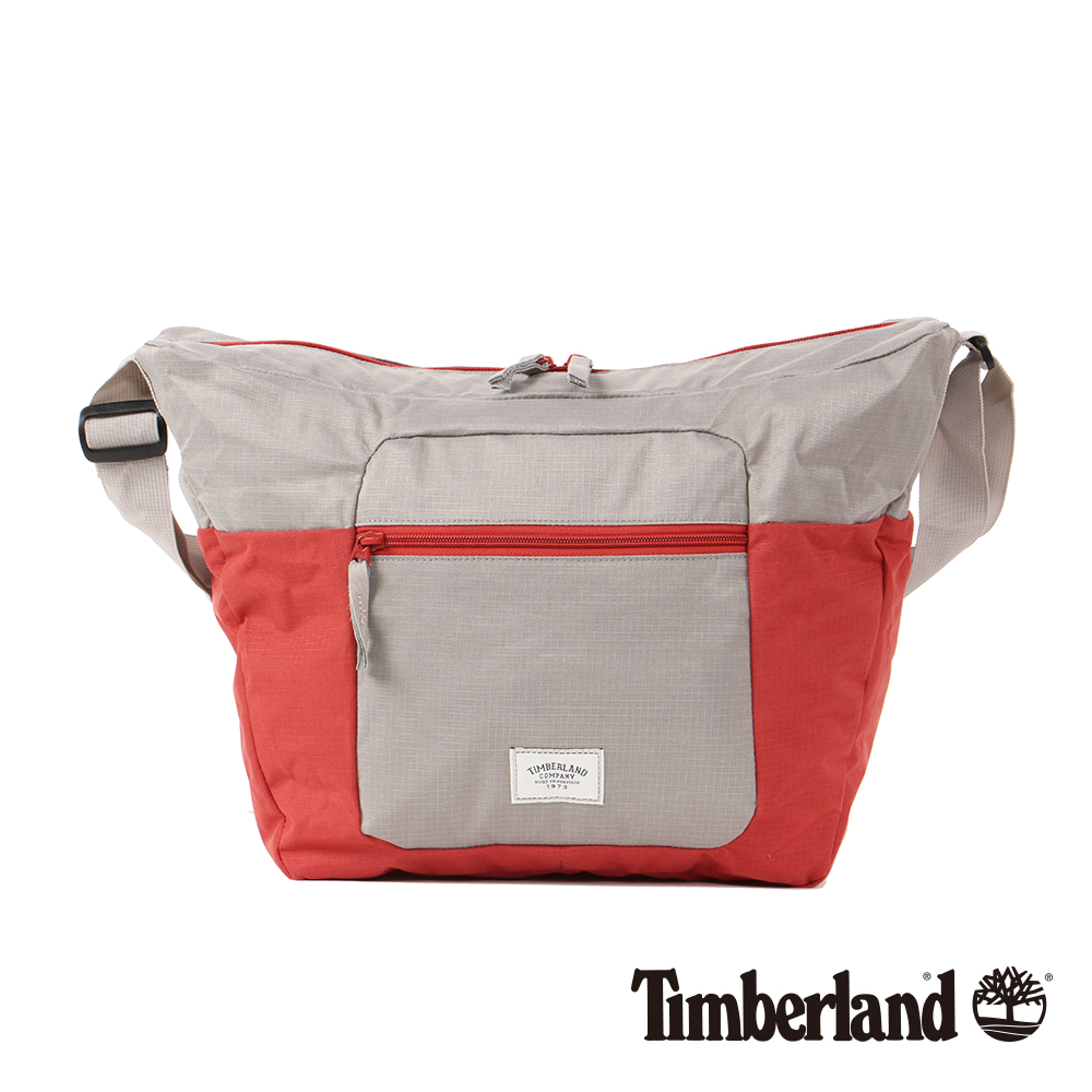 Timberland 紅色戶外大容量手提斜背包