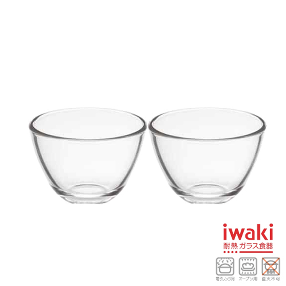 【iwaki】耐熱玻璃布丁杯110ml(2入組)