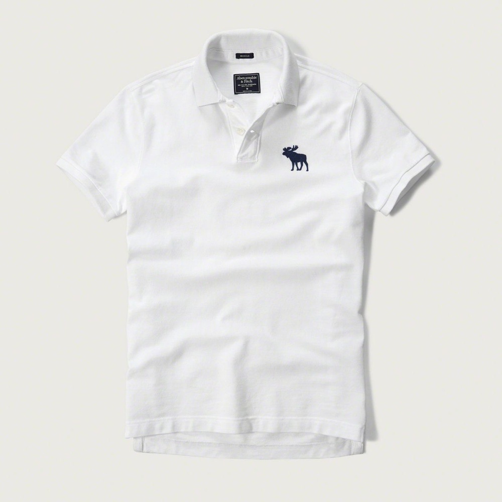 AF a&f Abercrombie & Fitch 短袖 POLO 白色 181