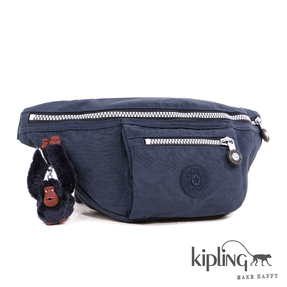 Kipling 腰包 深海藍素面