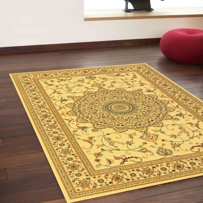 范登伯格 - 琥珀 進口地毯 - 花葵 (黃) (迷你款 - 70 x 105cm)