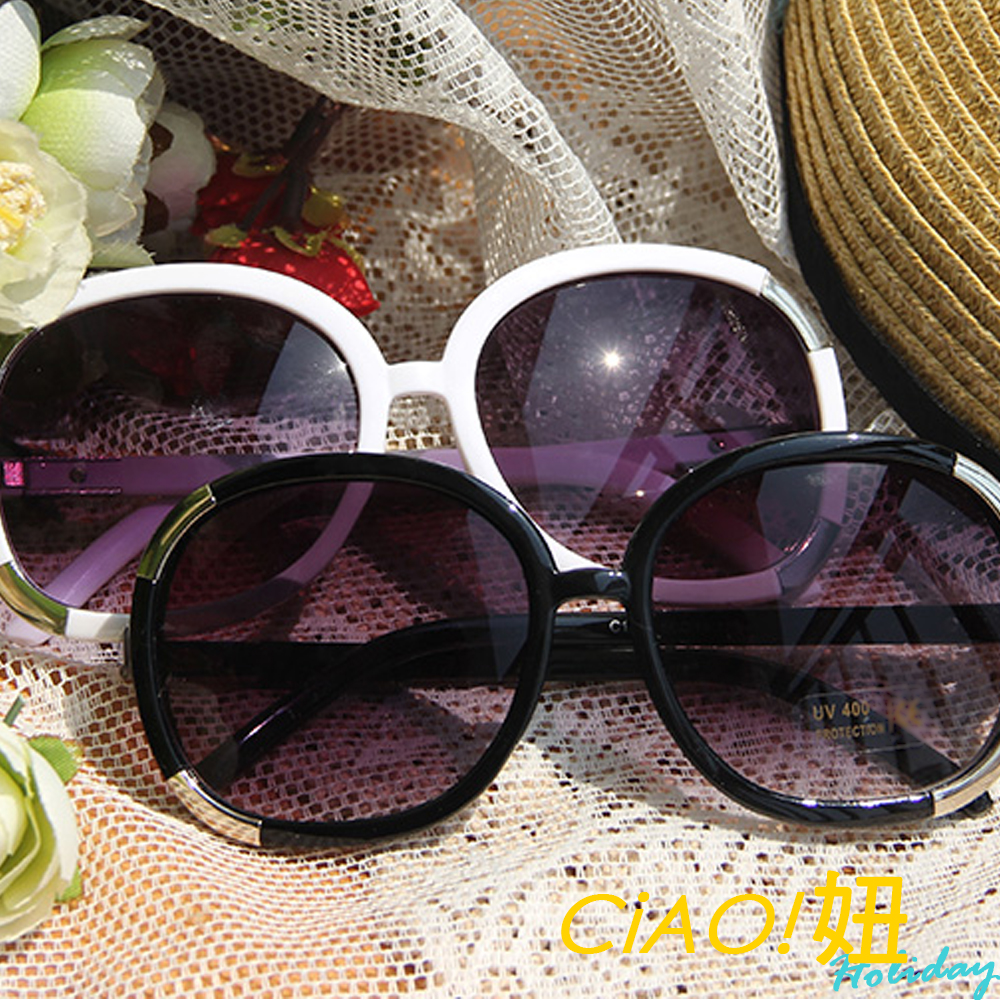 AQUA Peach-金屬邊框太陽眼鏡墨鏡 (共二色)