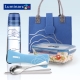 法國 樂美雅 Luminarc 強化玻璃密封保鮮盒提袋野餐組(820ML+304不鏽鋼) product thumbnail 1