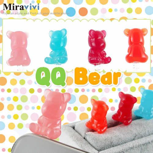 Miravivi 繽紛糖果系列耳機防塵塞-QQ Bear