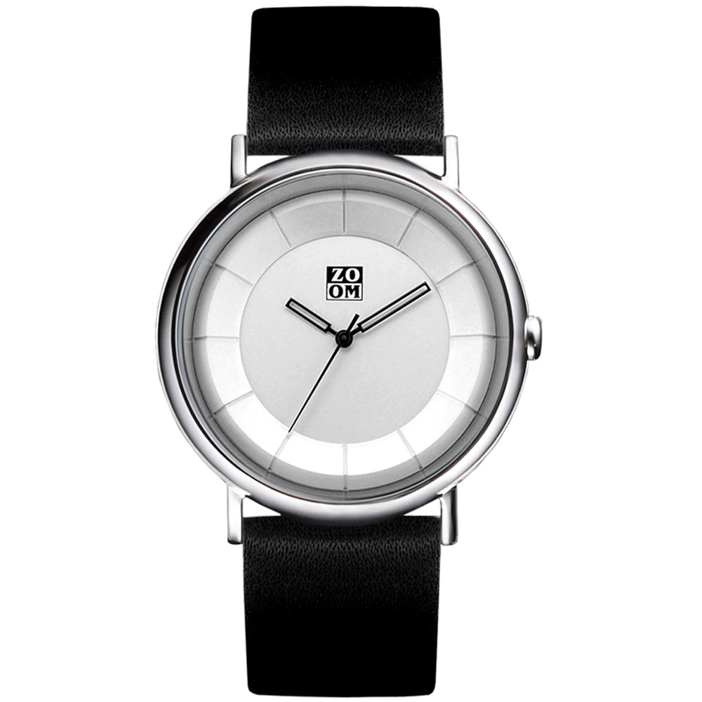 ZOOM Unlimited 極致美感簡約休閒腕錶-白色/42mm