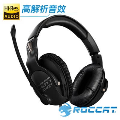 ROCCAT KHAN PRO 悍音系列 專業版高解析電競耳機-黑