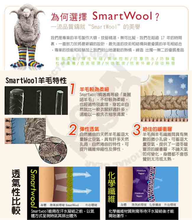 【美國 SmartWool】美麗諾羊毛 女輕量日用瑪格麗特紋中長襪(2入)_海軍藍