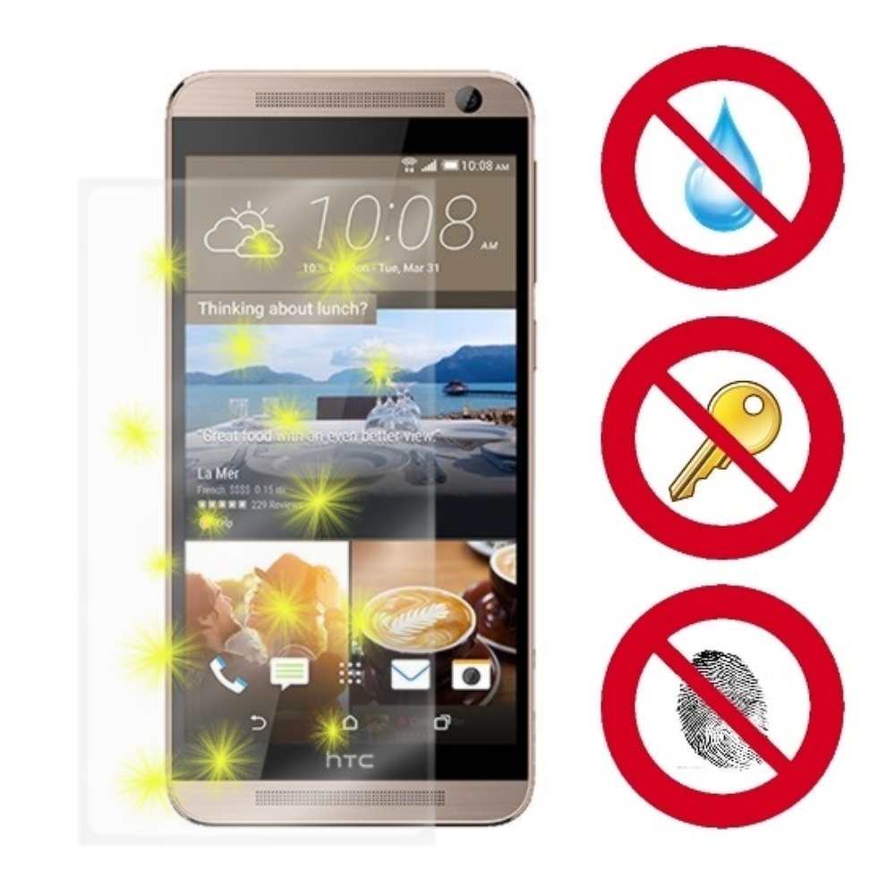 D&A HTC One E9+ (5.5吋)電競專用玻璃奈米5H↗螢幕保護貼