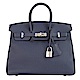 HERMES BIRKIN Togo牛皮柏金包( 25CM/午夜藍2Z/銀釦) product thumbnail 1