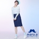 maru.a麻洛野　金屬單釦雙口袋丹寧窄裙 product thumbnail 1