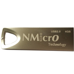 NMicro銀色4GB隨身碟