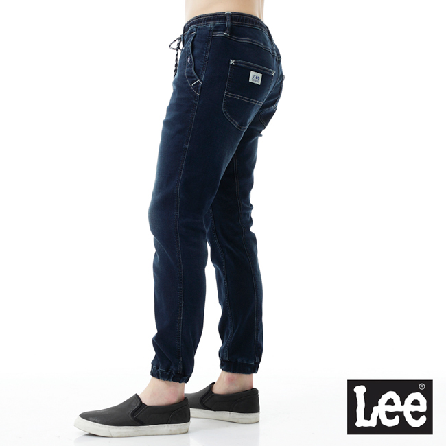 Lee 牛仔針織縮口褲- 男款-藍