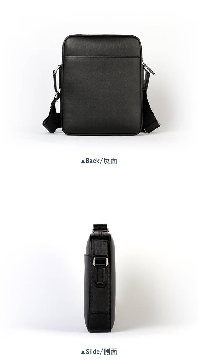 BRAUN BUFFEL - HOMME-M紳士系列極光紋斜背包 - 黯黑