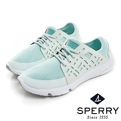 SPERRY 全新進化7SEAS幾何鏤空時尚休閒鞋(女款)-綠