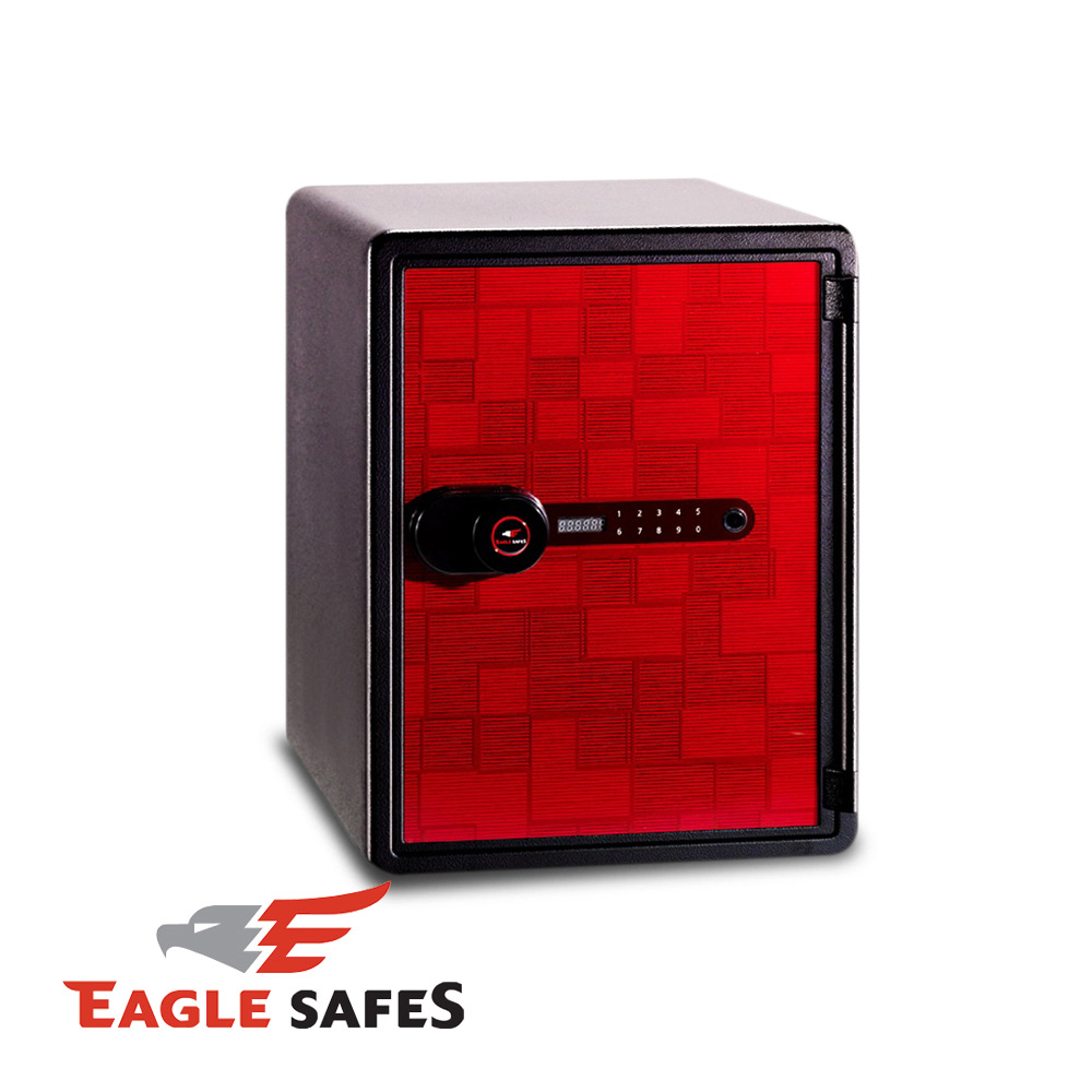凱騰 Eagle Safes 韓國防火金庫 保險箱 (NPS-031D-BR)(紅格紋)
