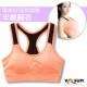 【VOSUN】女時尚新款 緊身運動半截胸衣/背心_粉橘 product thumbnail 1