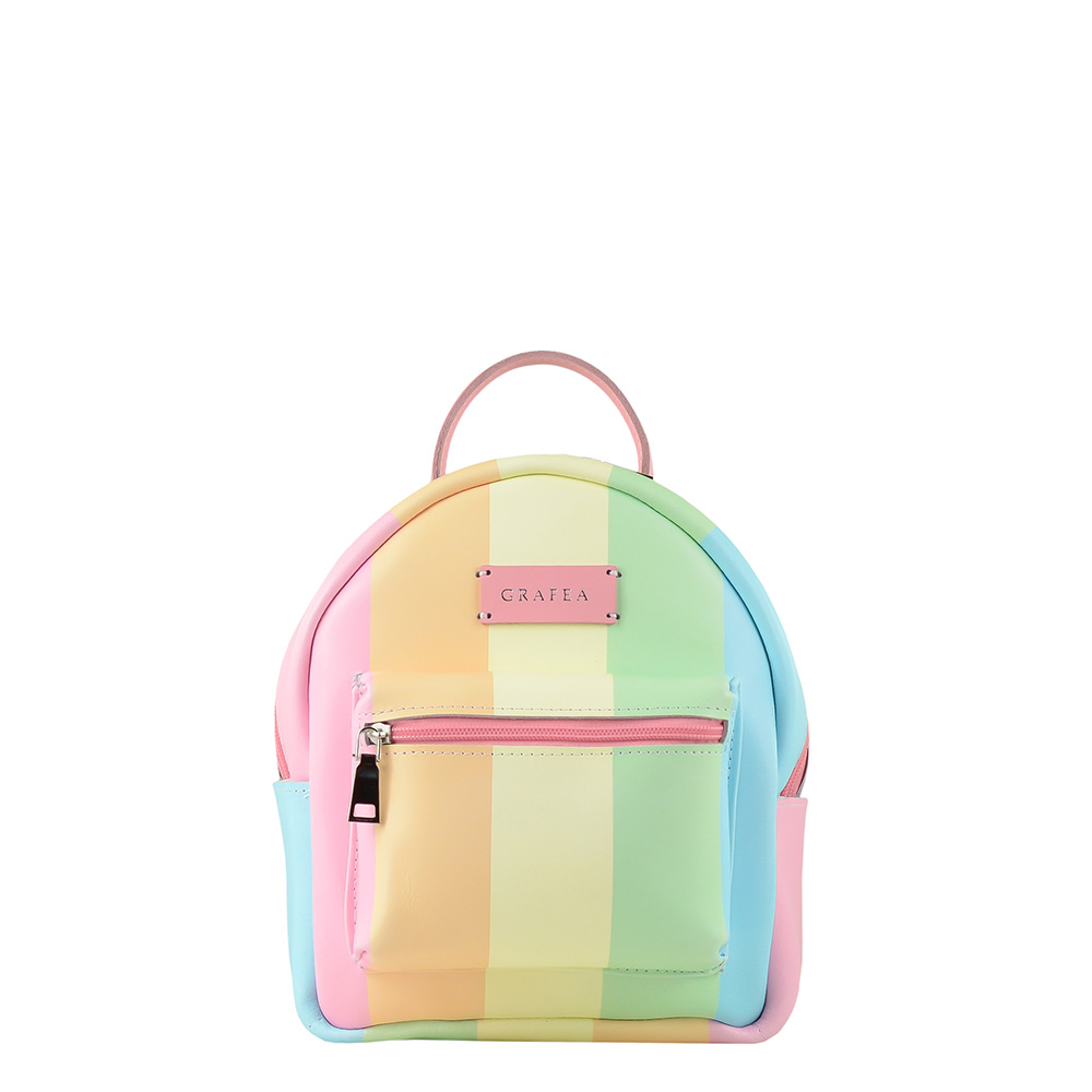 GRAFEA  Zippy Small Backpack 手工牛皮限量後背包(彩虹)