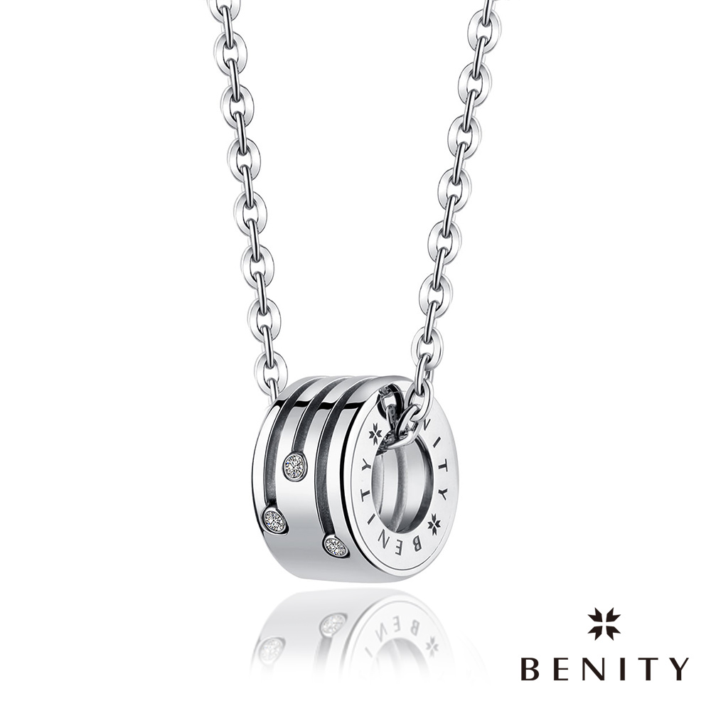 BENITY 曖昧訊號 戒指項鍊 316白鋼/西德鋼 情侶對鍊款 女項鍊