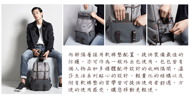 Manfrotto 溫莎系列後背包 Lifestyle Windsor Backpack