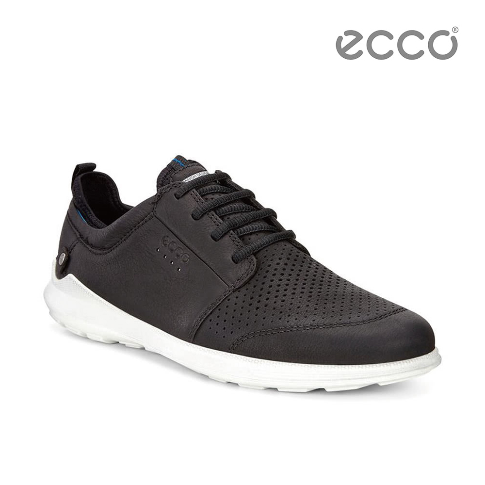 ECCO TRANSIT 時尚潮流襪套式休閒鞋-黑