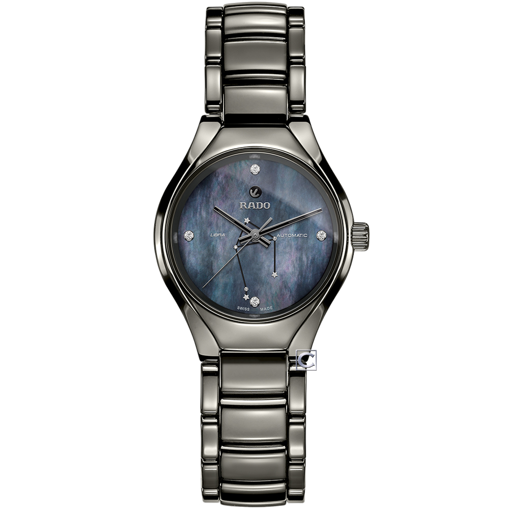 RADO 雷達錶 官方授權(R02) 真我系列12星座時尚腕錶-天秤座(R27243942)-30mm