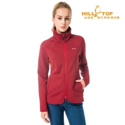 【hilltop山頂鳥】女款吸濕ZISOFIT保暖刷毛外套H22FT2