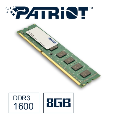 Patriot美商博帝 DDR3 1600 8GB 桌上型記憶體(標準型)