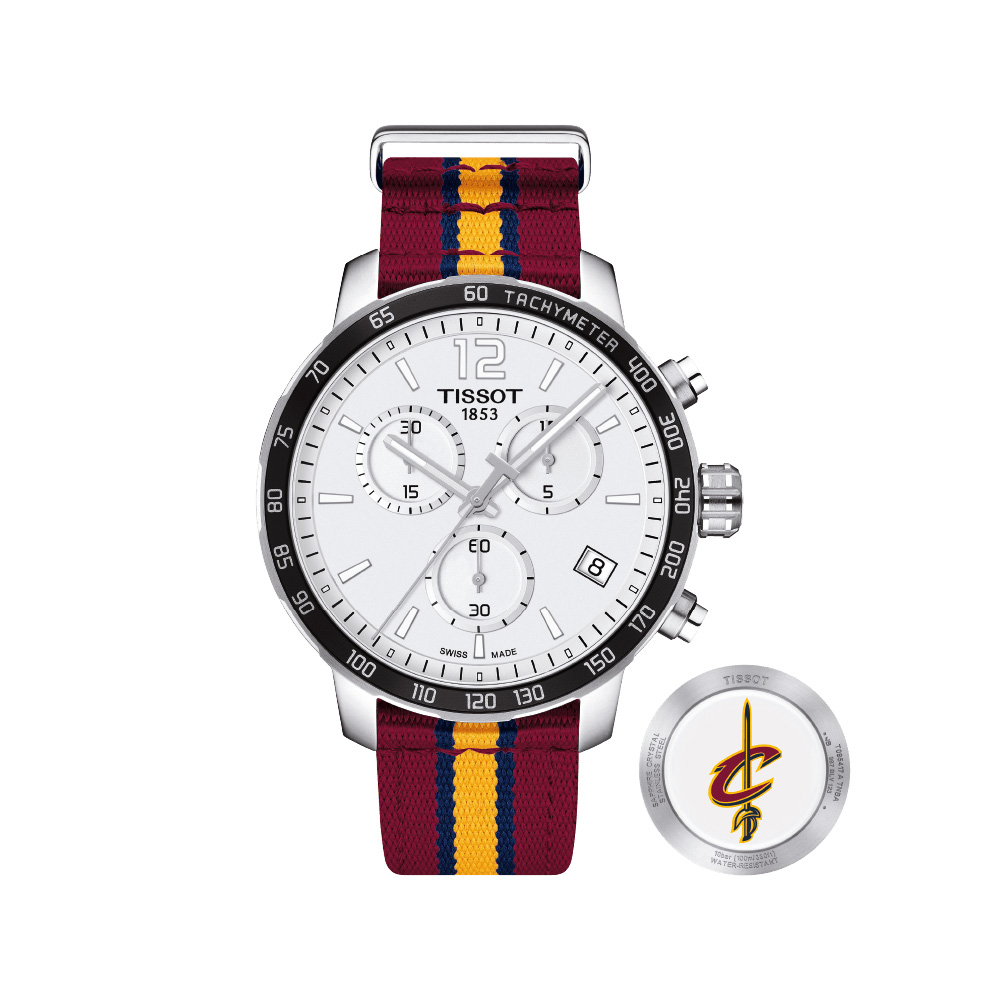 TISSOT 天梭 官方授權 X NBA 騎士隊計時特別版腕錶-42mm T0954171703713