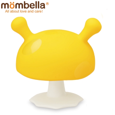 英國 Mombella Q比小蘑菇固齒器 黃色