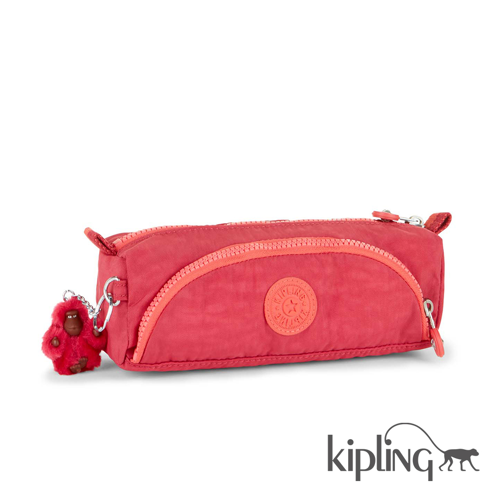 Kipling 化妝包 棉花糖橘素面-小