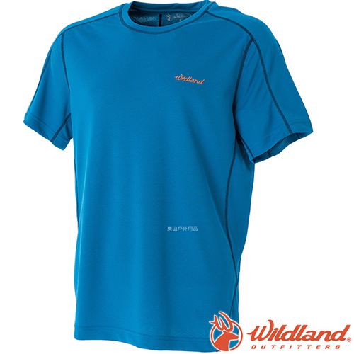 Wildland 荒野 0A51620-46土耳其藍 男Coolmax抗UV排汗衣