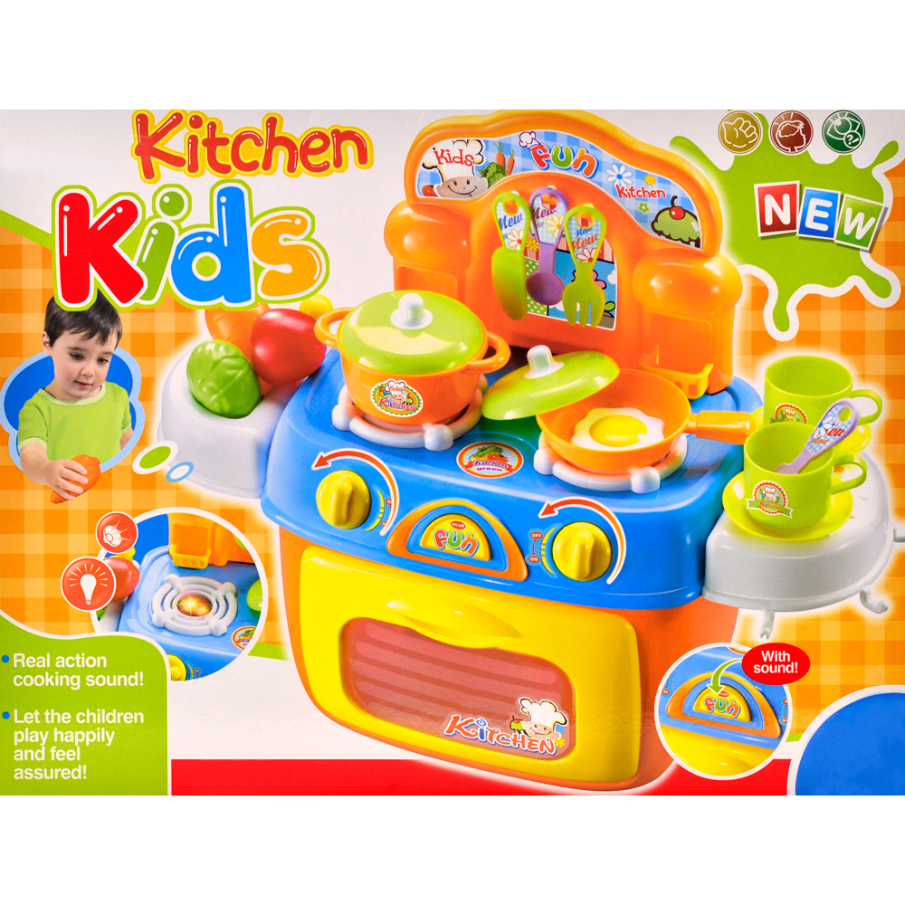 《Kitchen Kids》家家酒系列聲光趣味廚房瓦斯爐造型配件玩具組