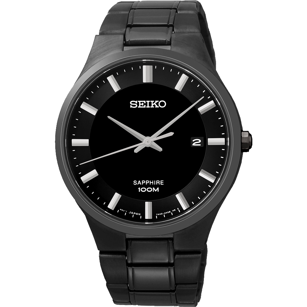 SEIKO CS 極簡風格時尚腕錶(SGEH35P1)-黑/40mm