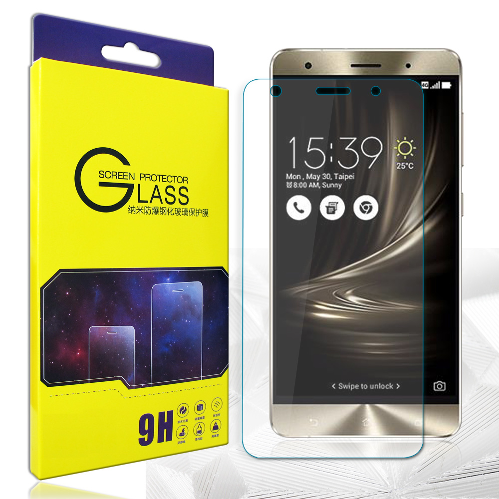 GLA 華碩 ZenFone 3 Deluxe ZS570KL 疏水疏油9H鋼化玻璃膜