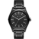 A│X Armani Exchange 紳士極簡時尚腕錶-黑/44mm product thumbnail 1