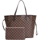 LV N41603 Neverfull 經典Monogram肩背子母包(MM/玫瑰粉) product thumbnail 1